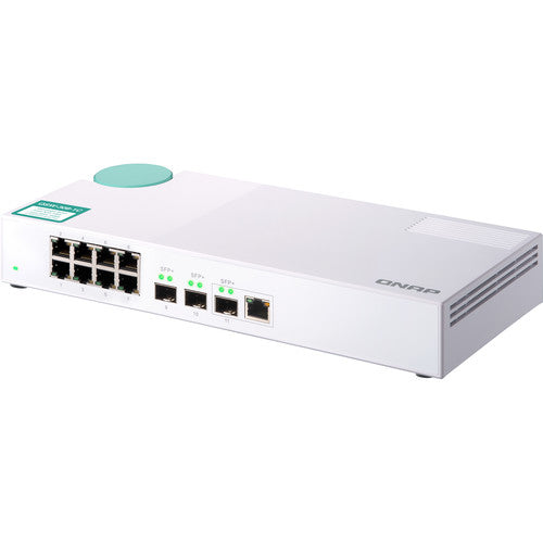 (NEW VENDOR) QNAP QSW-308-1C 3 Ports 10GbE + 8 Ports 1GbE Unmanaged Switch | Fanless