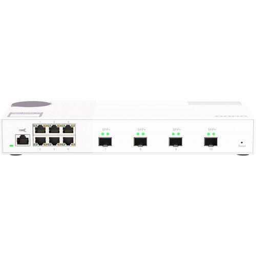 (NEW VENDOR) QNAP QSW-M2106-4S 4 Ports 10GbE + 6 Ports 2.5GbE Layer 2 Managed Switch Switching Capacity: 110Gbps | Management Type: Web Managed