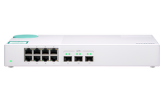 (NEW VENDOR) QNAP QSW-308S 3 Ports 10GbE + 8 Ports 1GbE Unmanaged Switch | Fanless