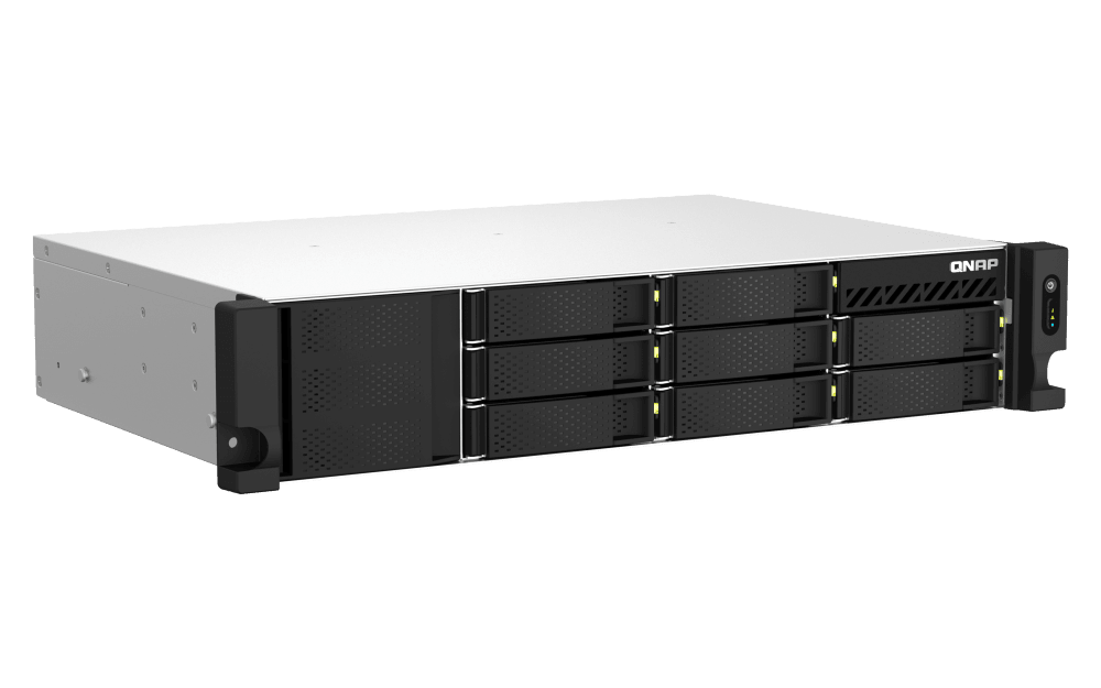 (NEW VENDOR) QNAP TS-873AeU-4G 8-Bay NAS | 2U Rackmount | AMD Ryzen™ V1500B 2.2 GHz Quad Core / Eight Thread