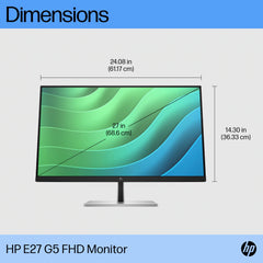 (NEW VENDOR) HP E27 G5 FHD Monitor - 27" (6N4E2AA#AB4)