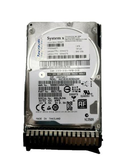 (NEW PARALLEL) IBM 00NA273 1.8TB 2.5 INCH SAS-12GBPS 12GBPS 10000RPM 硬碟 - C2 Computer