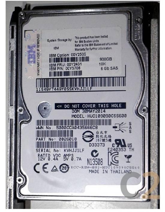 (NEW PARALLEL) IBM 00Y5721 900GB 10000RPM SAS 6GBPS 2.5INCH HOT SWAP HARD DRIVE WITH TRAY FOR IBM STORAGE SYSTEM V3700 - C2 Computer