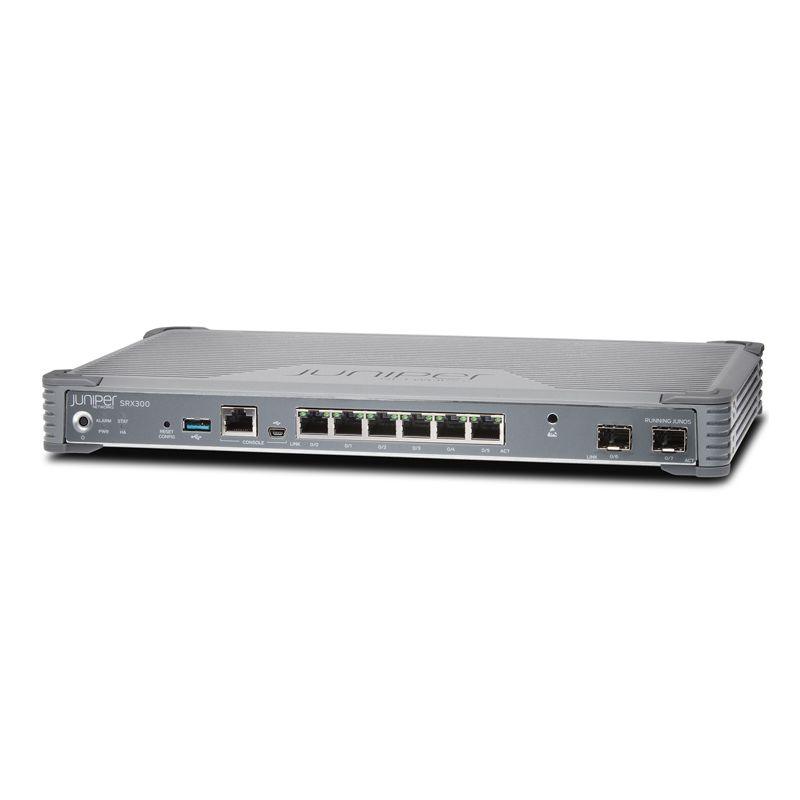 (NEW VENDOR) JUNIPER NETWORKS SRX300-SYS-JB SRX300 Services Gateway includes hardware (8GE, 4G RAM, 8G Flash, power adapter and cable) and Junos Software Base (Firewall, NAT, IPSec, Routing, MPLS and Switching) - C2 Computer