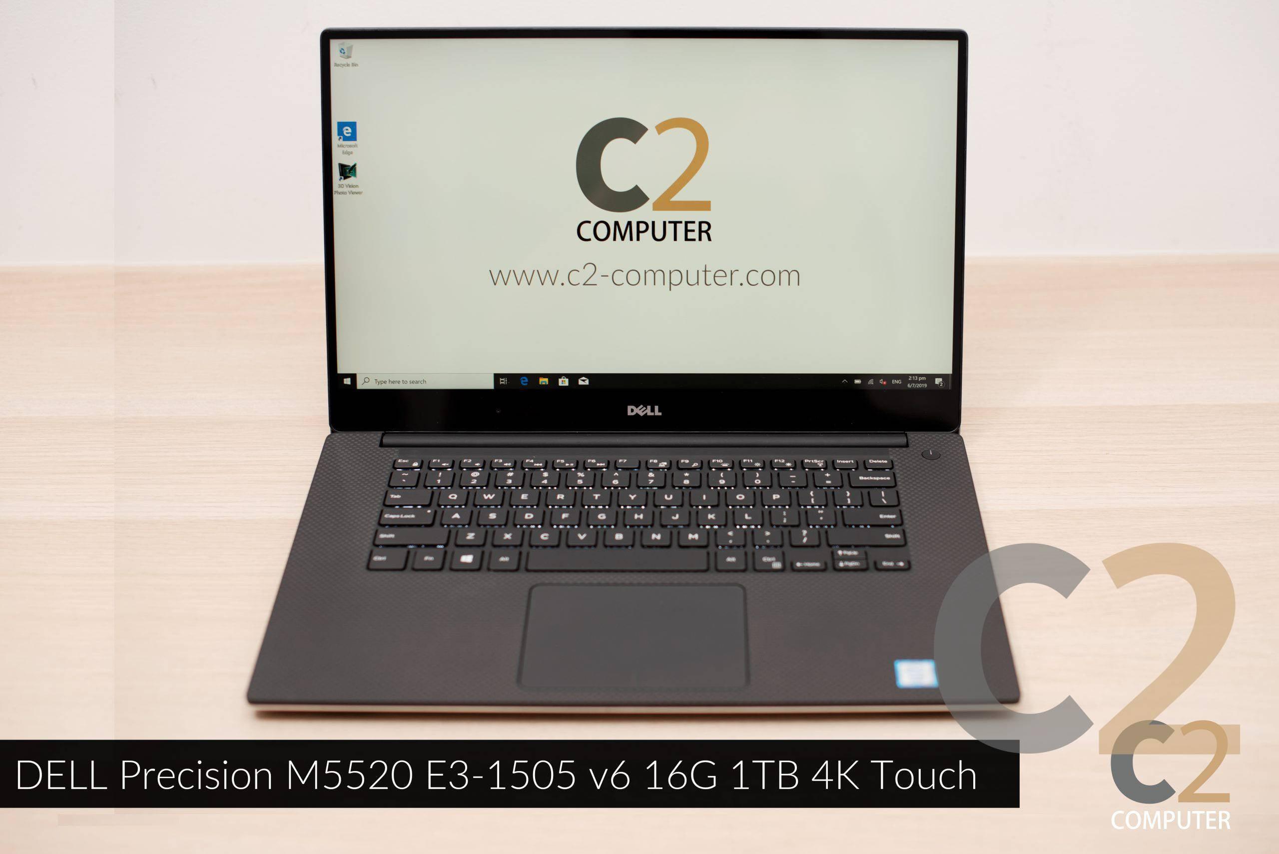 (USED) DELL Precision 5520 E3-1505M V6 8G NA 500G M1200M 4G 15.6inch 4K Touch Screen Mobile Workstation 95% - C2 Computer